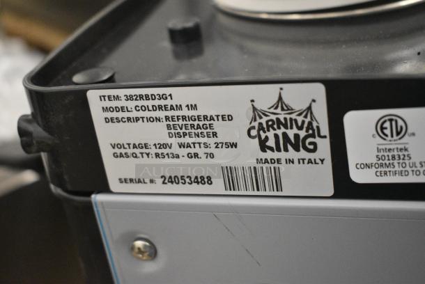 BRAND NEW SCRATCH AND DENT! Carnival King 382RBD3G1 Single 3 Gallon Bowl Refrigerated Beverage Dispenser. 120 Volts, 1 Phase. Tested and Working! - Image 5 of 5