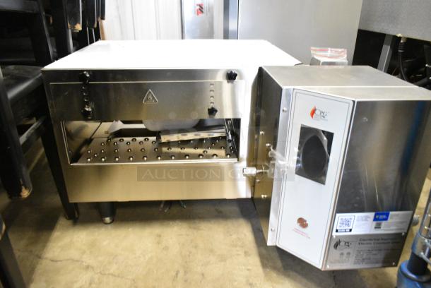 BRAND NEW SCRATCH AND DENT! Cooking Performance Group CPG 351ICOED Stainless Steel Commercial Countertop Electric Powered Conveyor Pizza Oven. No Conveyor. 240 Volts, 1/3 Phase. - Image 7 of 8