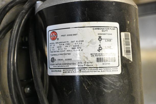 BRAND NEW SCRATCH AND DENT! US Motor S55JXRPA-8170 Motor. 115 Volts, 1 Phase. - Image 5 of 5