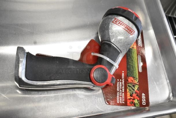 5 BRAND NEW SCRATCH AND DENT! Items Including 470M14706 Mercer Culinary M14706 6" Cleaver, 407JAS10055B Thunder Group 7" Stainless Steel Angled Cleaver with Riveted Wood Handle, 017858R0423 Chapin Spray Nozzle, 2 Zesters. 5 Times Your Bid! - Image 8 of 12