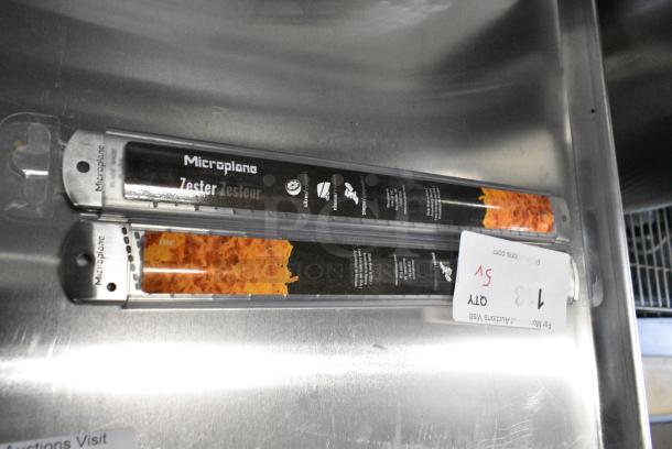 5 BRAND NEW SCRATCH AND DENT! Items Including 470M14706 Mercer Culinary M14706 6" Cleaver, 407JAS10055B Thunder Group 7" Stainless Steel Angled Cleaver with Riveted Wood Handle, 017858R0423 Chapin Spray Nozzle, 2 Zesters. 5 Times Your Bid! - Image 10 of 12