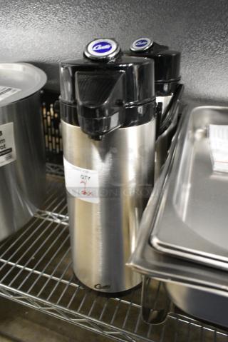 2 BRAND NEW SCRATCH AND DENT! Curtis Stainless Steel Air Pot. 2 Times Your Bid!