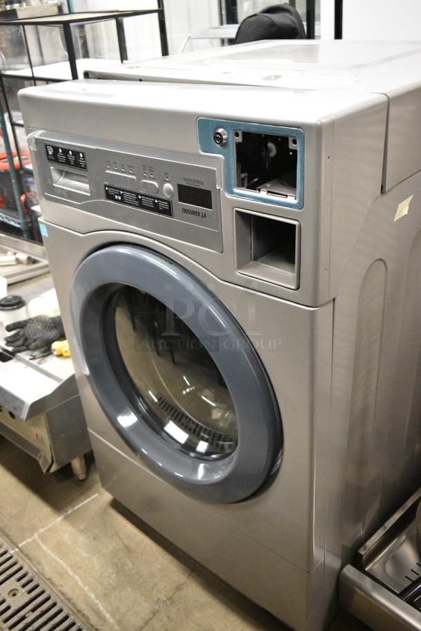 BRAND NEW SCRATCH AND DENT! Laundrylux WHLFP817MC2 Crossover 3.5 cu. ft. 27" Front Load Electric Commercial Washer - Free Use. 120 Volts, 1 Phase. - Image 1 of 7