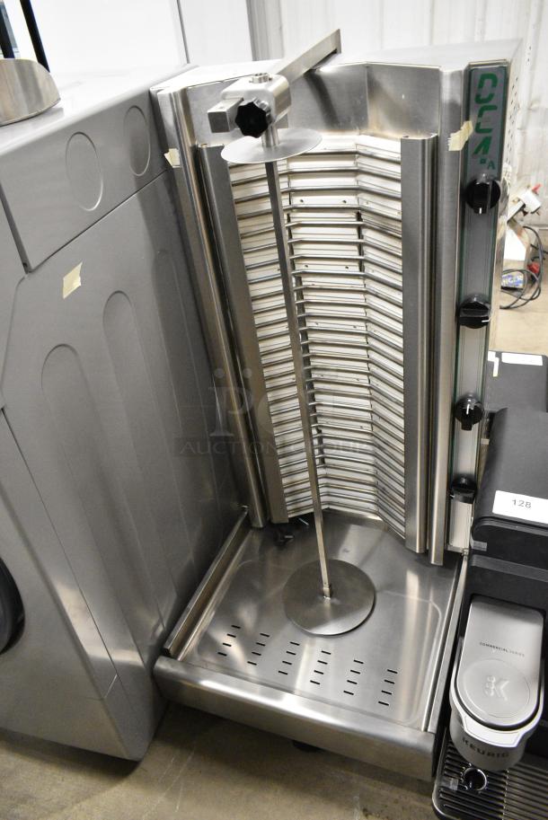 BRAND NEW SCRATCH AND DENT! 2024 Visvardis DE 4A Stainless Steel 45" Electric Gyro Machine - 200 lb. Capacity. 208-240 Volts. - Image 4 of 8