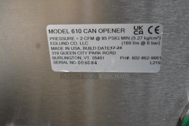 BRAND NEW SCRATCH AND DENT! 2024 Edlund 610 Stainless Steel Can Opener. - Image 5 of 5