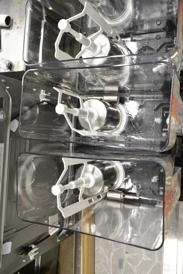BRAND NEW SCRATCH AND DENT! 2024 Carnival King 382RBD5G4 Quadruple 5 Gallon Bowl Refrigerated Beverage Dispenser. 120 Volts, 1 Phase. Tested and Working! - Image 4 of 6