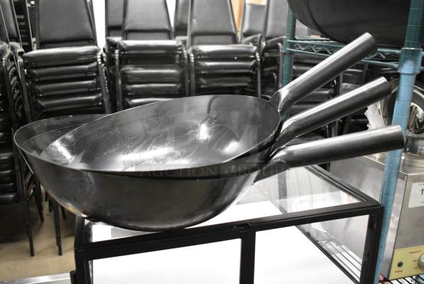 3 BRAND NEW SCRATCH AND DENT! Metal Wok. 3 Times Your Bid! - Image 1 of 4
