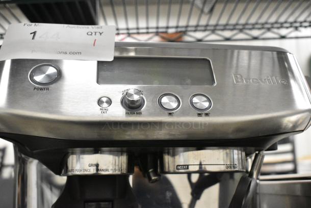 Breville BES878 BSS /B Metal Countertop Automatic Espresso Machine w/ Steam Wand. No Hopper. 120 Volts, 1 Phase. - Image 3 of 8