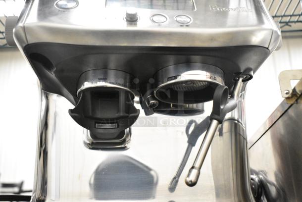 Breville BES878 BSS /B Metal Countertop Automatic Espresso Machine w/ Steam Wand. No Hopper. 120 Volts, 1 Phase. - Image 4 of 8