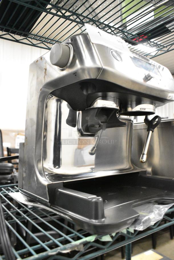 Breville BES878 BSS /B Metal Countertop Automatic Espresso Machine w/ Steam Wand. No Hopper. 120 Volts, 1 Phase. - Image 5 of 8