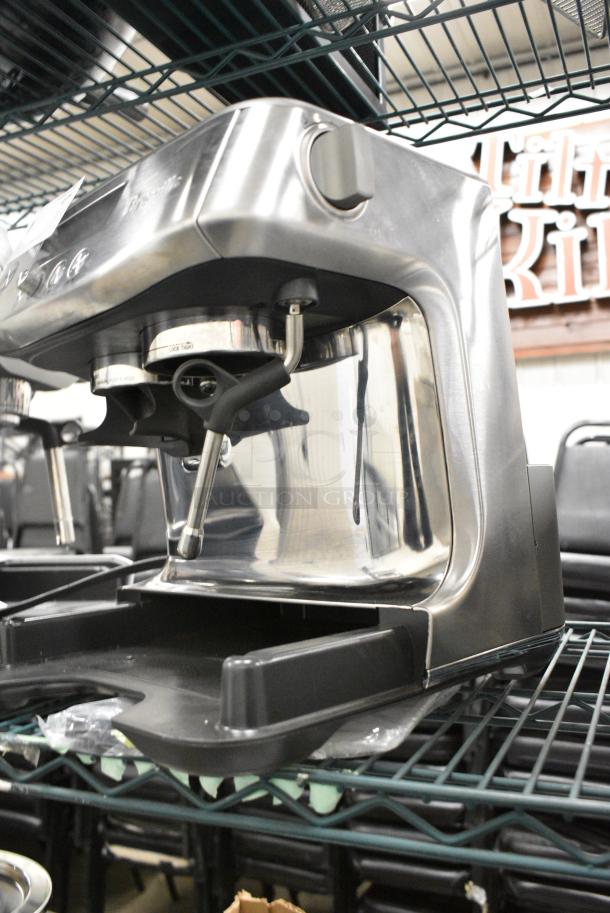 Breville BES878 BSS /B Metal Countertop Automatic Espresso Machine w/ Steam Wand. No Hopper. 120 Volts, 1 Phase. - Image 6 of 8