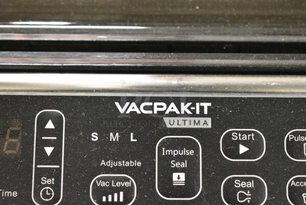 BRAND NEW SCRATCH AND DENT! Vacpak-it 186UVME12SS Vacuum Packing Machine with 12" Seal Bar, Roll Cutter and Dual Piston Dry Pump. 120 Volts, 1 Phase. Tested and Working! - Image 2 of 7