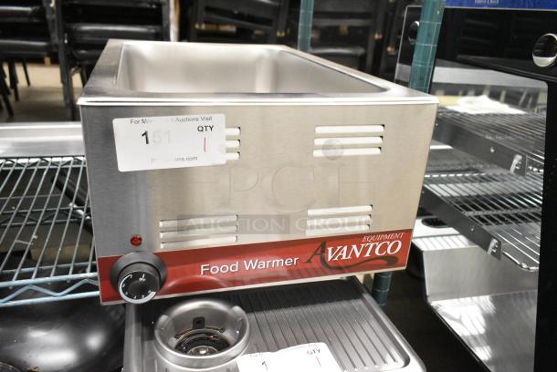 BRAND NEW SCRATCH AND DENT! Avantco 177W50 Stainless Steel 12" x 20" Full Size Electric Countertop Food Warmer. 120 Volts, 1 Phase. Tested and Working! - Image 1 of 7