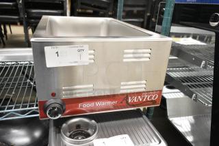 BRAND NEW SCRATCH AND DENT! Avantco 177W50 Stainless Steel 12" x 20" Full Size Electric Countertop Food Warmer. 120 Volts, 1 Phase. Tested and Working!