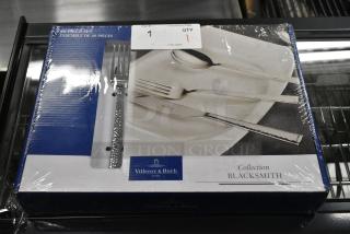 BRAND NEW SCRATCH AND DENT! Set of 12 Villeroy & Boch Silverware Sets; Dinner Fork, Dessert Fork, Dinner Knife, Dinner Spoon, Tea Spoon.
