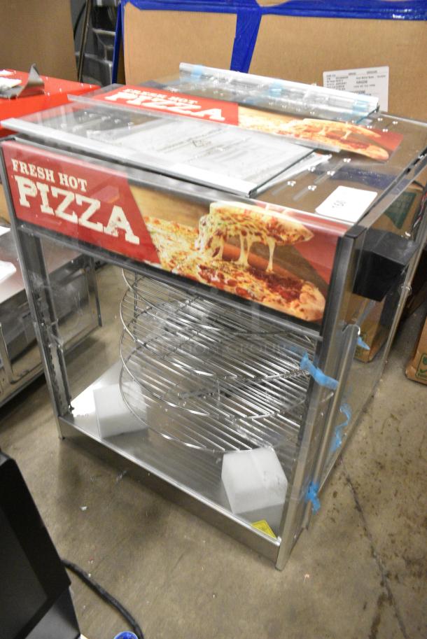 BRAND NEW SCRATCH AND DENT! ServIt 423PDW18D2 18" Self-Service Pizza Warmer with 4-Shelf Rotating Rack. 120 Volts, 1 Phase. Tested and Powers On But Does Not Get Warm - Image 1 of 6