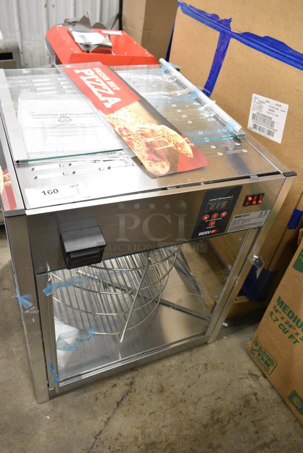 BRAND NEW SCRATCH AND DENT! ServIt 423PDW18D2 18" Self-Service Pizza Warmer with 4-Shelf Rotating Rack. 120 Volts, 1 Phase. Tested and Powers On But Does Not Get Warm - Image 2 of 6