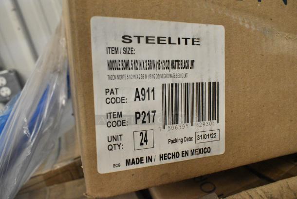 60 BRAND NEW! Boxes of Steelite Dishware Including A911P127 Oval Platter 15x10, A911P217 Noddle Bowls, Steelite A911P182 Chena Black Espresso Saucer, 4-7/8" diameter, Anfora, Steelite A910P788 Chena Ramekin/Sauce Dish, 2 ounce capacity, 3" diameter, Steelite A923P093 Chena Pink Salad/Dessert Plate, 7-1/2" diameter, Anfora, Steelite A911P161 Cafe Bowl. 60 Times Your Bid! - Image 4 of 15
