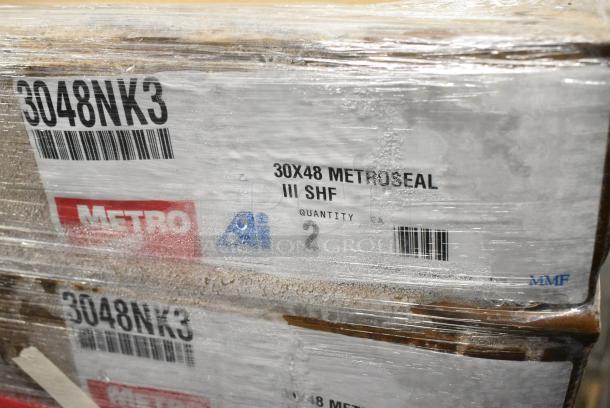 12 BRAND NEW! Boxes Including 3048NK3 Metro® Super Erecta® Metroseal 3 30x48 Shelf Metro. 12 Times Your Bid! - Image 3 of 3