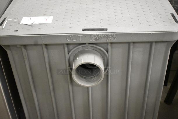 BRAND NEW SCRATCH AND DENT! Endura 3950A03T 100 lb. 50 GPM Grease Trap with 3" Threaded Connections - Image 2 of 4