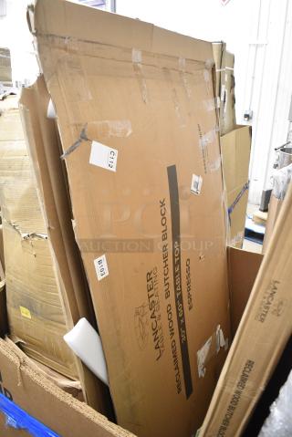 BRAND NEW SCRATCH AND DENT! Lancaster Table & Seating 3493060BBESP 30" x 60" Wood Butcher Block Table Top with Espresso Finish.