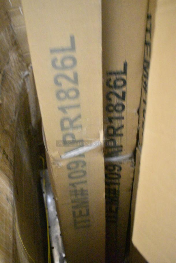 2 BRAND NEW SCRATCH AND DENT! Regency 109APR1826L 20 Pan Side Load Bun / Sheet Pan Rack - Unassembled. May Be Missing Pieces. 2 Times Your Bid! - Image 3 of 5