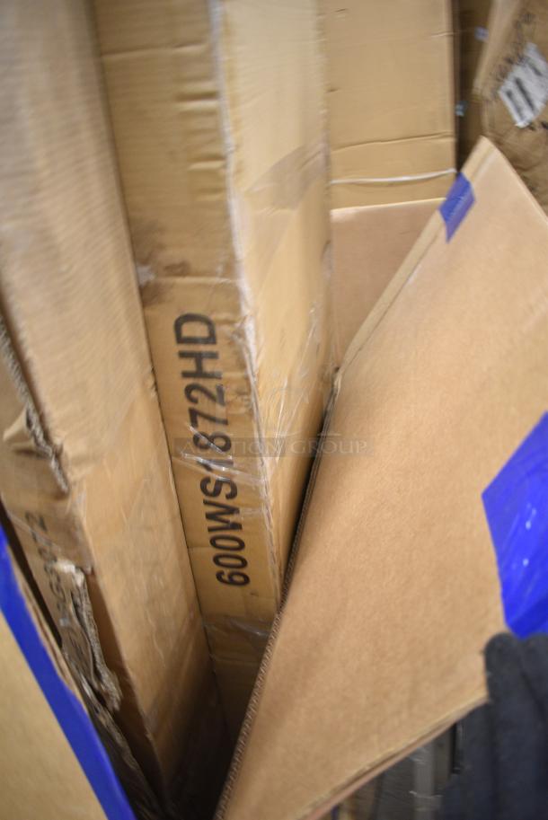 BRAND NEW SCRATCH AND DENT! Regency 600WS1872HD 16 Gauge Stainless Steel 18" Wide Heavy Duty Wall Shelf. May Be Missing Pieces. - Image 3 of 4