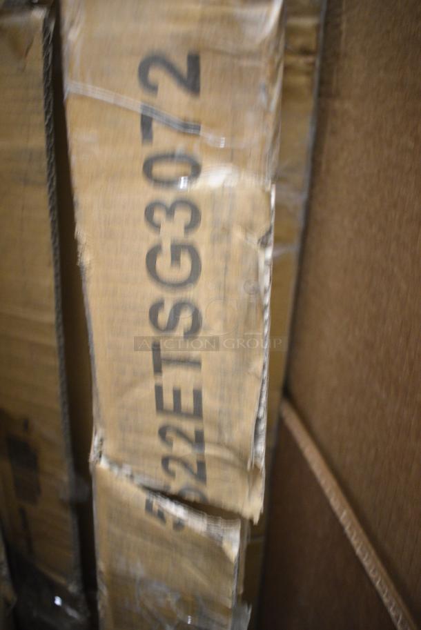 BRAND NEW SCRATCH AND DENT! Steelton 522ETSG3072 30" x 72" 18 Gauge 430 Stainless Steel Work Table with Undershelf and 2" Rear Upturn. May Be Missing Pieces. - Image 3 of 5