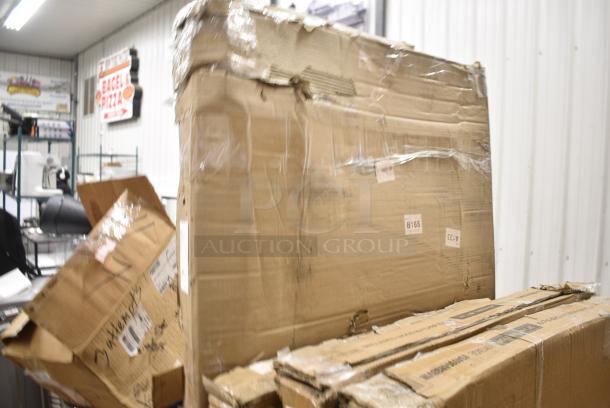 BRAND NEW SCRATCH AND DENT! Steelton 522ETSG3072 30" x 72" 18 Gauge 430 Stainless Steel Work Table with Undershelf and 2" Rear Upturn. May Be Missing Pieces. - Image 4 of 5