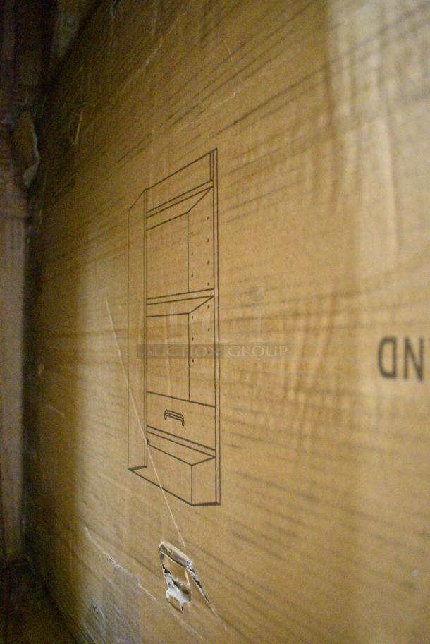 BRAND NEW SCRATCH AND DENT! 164CS24BK Lancaster Table & Seating 24" x 18" x 38" Black Cash Register Stand with Locking Drawer. May Be Missing Pieces. - Image 4 of 5