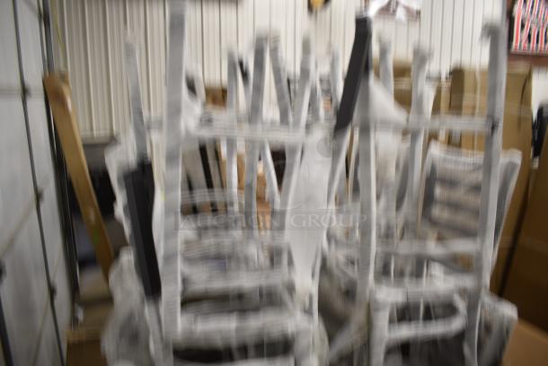 13 BRAND NEW SCRATCH AND DENT! Lancaster Table & Seating Ladder Back Metal Bar Height Chair Frame.. 13 Times Your Bid! - Image 2 of 6