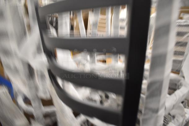 13 BRAND NEW SCRATCH AND DENT! Lancaster Table & Seating Ladder Back Metal Bar Height Chair Frame.. 13 Times Your Bid! - Image 5 of 6