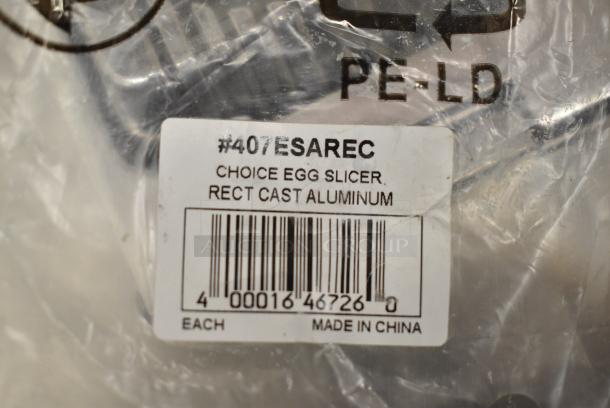 4 BRAND NEW SCRATCH AND DENT! Items; 2 407ESAREC Choice Rectangular Aluminum Hinged Two-Way Egg Slicer with Stainless Steel Wires and 5914661SW Nemco 466-1 3/16" Tomato Slicer Replacement Blade Assembly. 4 Times Your Bid! - Image 4 of 6