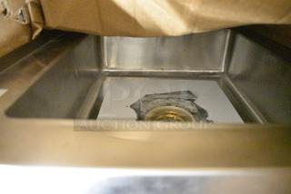 BRAND NEW SCRATCH AND DENT! Regency 600SM16206 25" 16 Gauge Stainless Steel One Compartment Floor Mop Sink - 20" x 16" x 6" Bowl