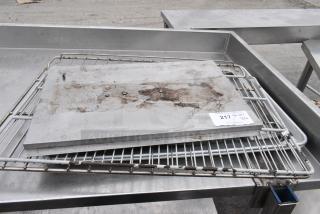 ALL ONE MONEY! Lot of Wire Rack, Metal Pans and Metal Panel