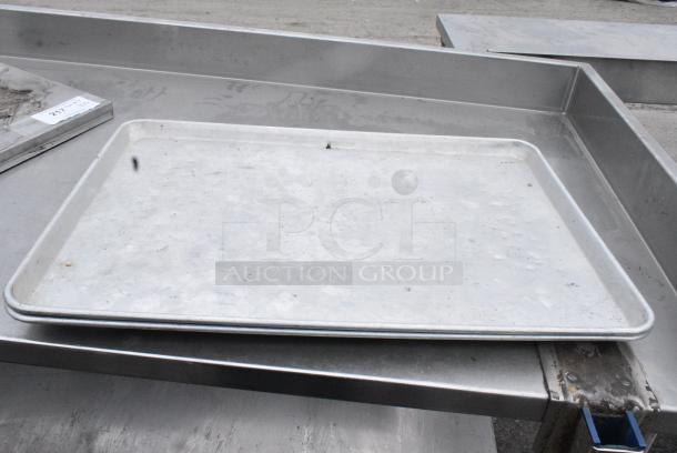 ALL ONE MONEY! Lot of Wire Rack, Metal Pans and Metal Panel - Image 4 of 4