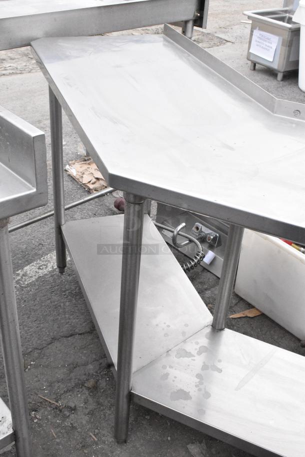 Stainless Steel Counter w/ Single Bay Sink and Under Shelf. - Image 3 of 7
