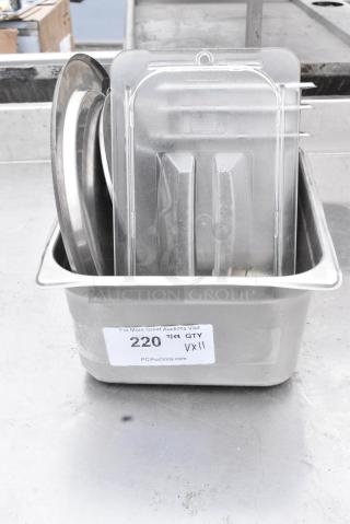 ALL ONE MONEY! Lot of Various Items Including Stainless Steel Drop In Bins