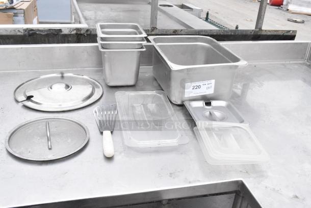 ALL ONE MONEY! Lot of Various Items Including Stainless Steel Drop In Bins - Image 2 of 4