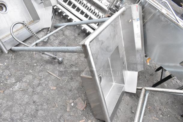 Eagle Stainless Steel Commercial Single Bay Dirty Side Left Side Dish Table. - Image 2 of 5