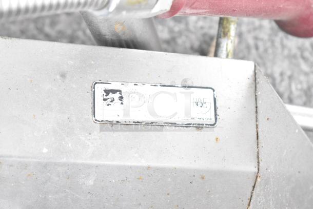 Stainless Steel Single Bay Wall Mount Sink w/ Faucet, Handles and Side Splash Guards. - Image 5 of 5