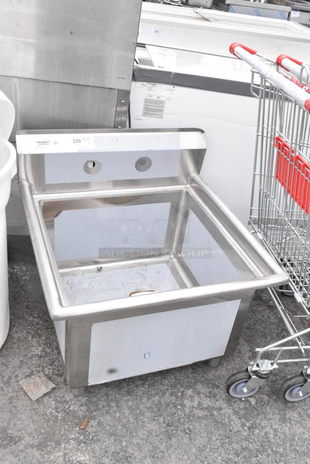 BRAND NEW SCRATCH AND DENT! Regency 600S12424 Stainless Steel Single Bay Sink. No Legs. - Image 2 of 5