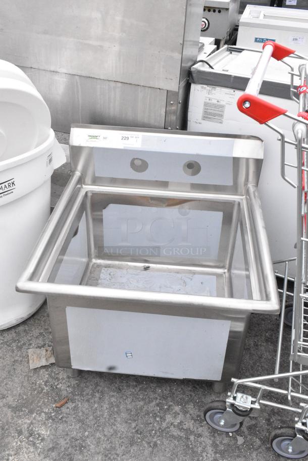 BRAND NEW SCRATCH AND DENT! Regency 600S12424 Stainless Steel Single Bay Sink. No Legs. - Image 3 of 5