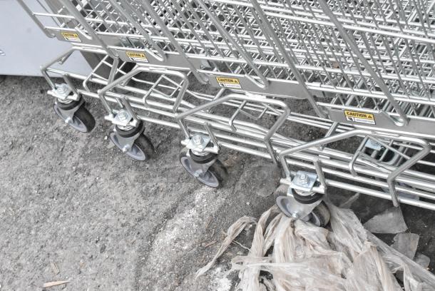 4 Metal Shopping Cart on Commercial Casters. 4 Times Your Bid! - Image 4 of 4