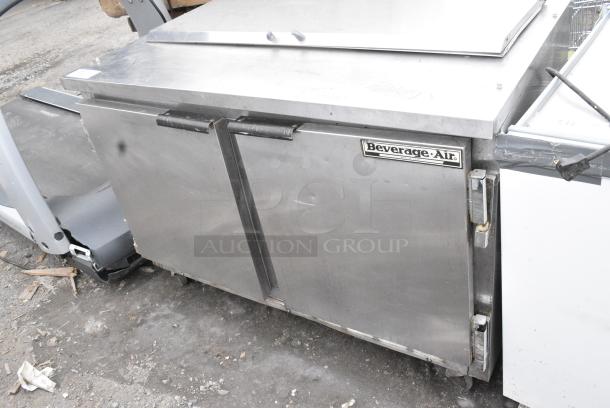 Beverage Air SP48-12 Stainless Steel Commercial Prep Table on Commercial Casters. 115 Volts, 1 Phase. - Image 2 of 9