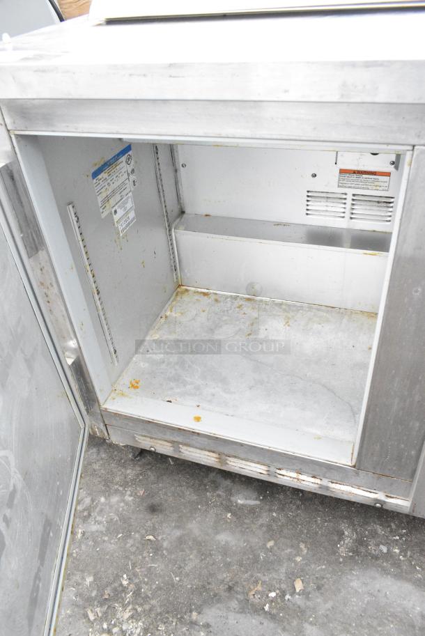 Beverage Air SP48-12 Stainless Steel Commercial Prep Table on Commercial Casters. 115 Volts, 1 Phase. - Image 6 of 9