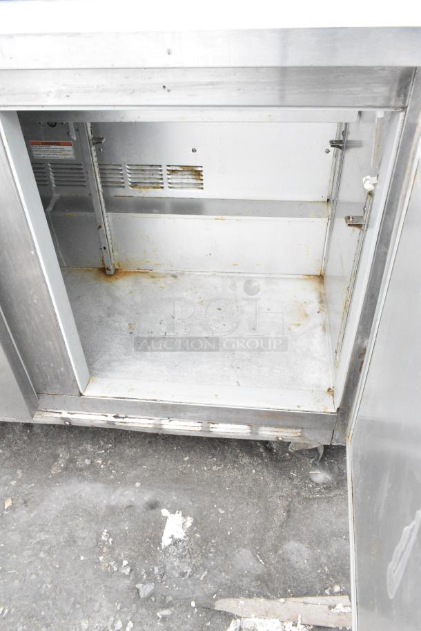 Beverage Air SP48-12 Stainless Steel Commercial Prep Table on Commercial Casters. 115 Volts, 1 Phase. - Image 7 of 9