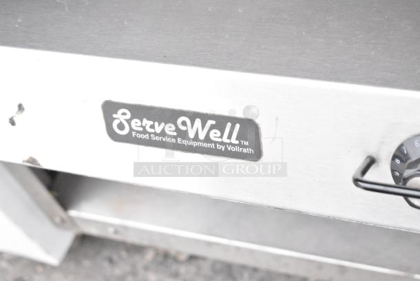 ServeWell 38004 Stainless Steel Electric Powered 4 Bay Steam Table w/ Under Shelf on Commercial Casters. 120 Volts, 1 Phase. - Image 3 of 9