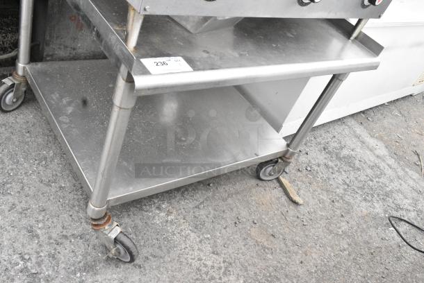 Stainless Steel Equipment Stand w/ Under Shelf on Commercial Casters. - Image 1 of 4