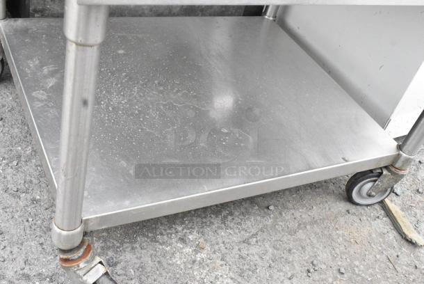 Stainless Steel Equipment Stand w/ Under Shelf on Commercial Casters. - Image 2 of 4